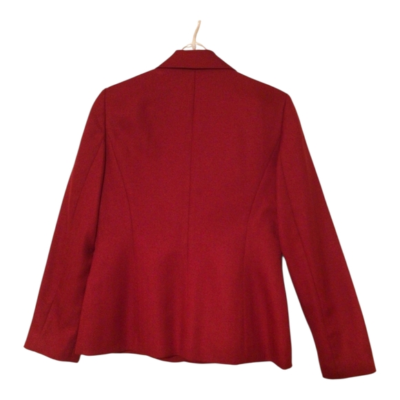 Le Suit Red Pantsuit Size 6 - Picture 2 of 4